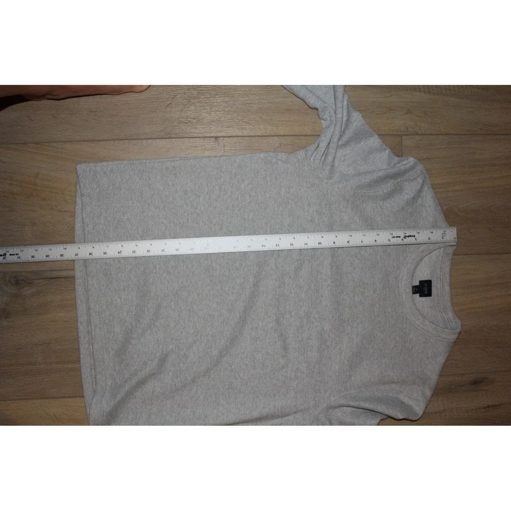 J.Crew Men's Textured Knit Long Sleeve Crewneck Heather Grey CL388 Size M NWT
